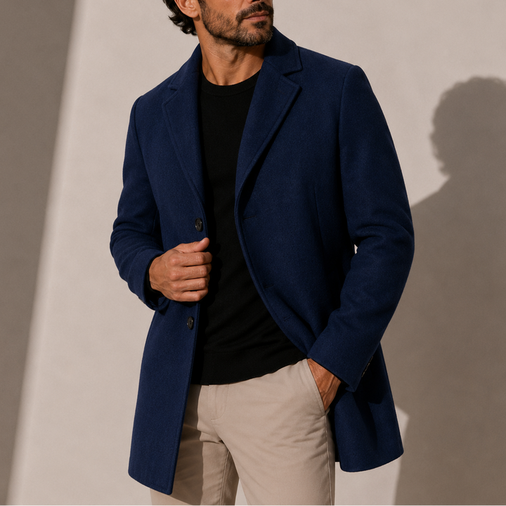 Men's Notch Lapel Tailored Overcoat