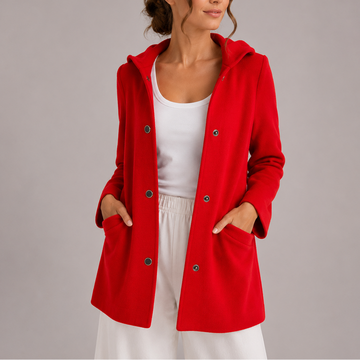 Women's Hooded Cardigan with Pockets