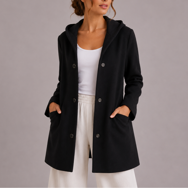 Women's Hooded Cardigan with Pockets