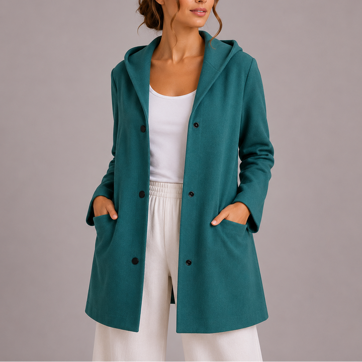 Women's Hooded Cardigan with Pockets