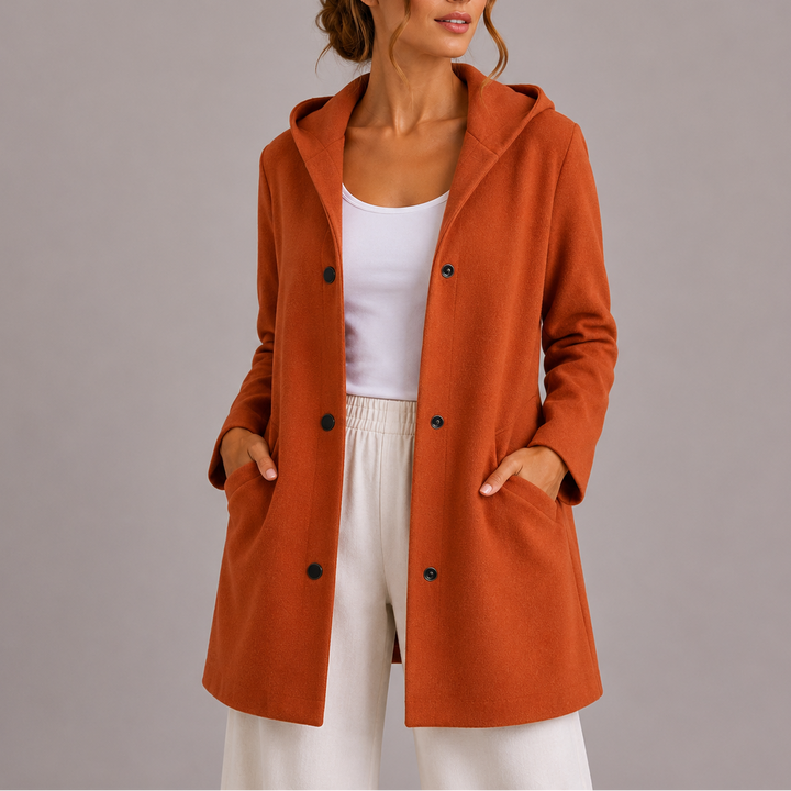 Women's Hooded Cardigan with Pockets