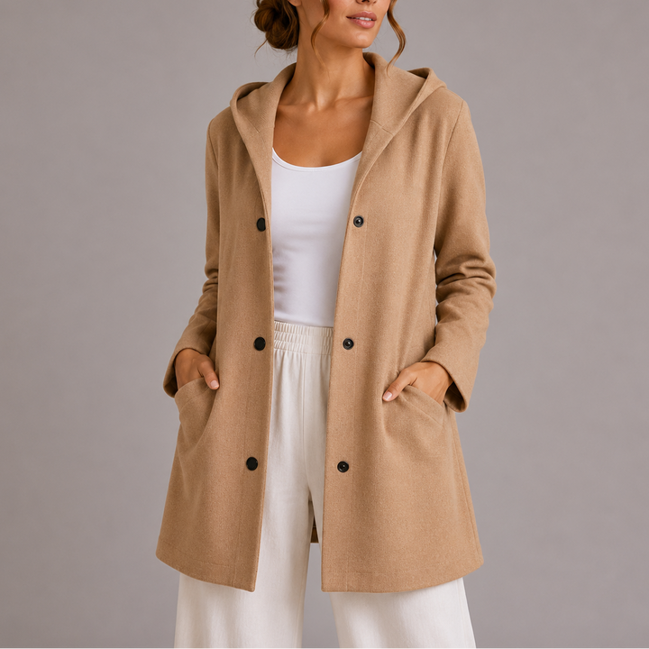 Women's Hooded Cardigan with Pockets