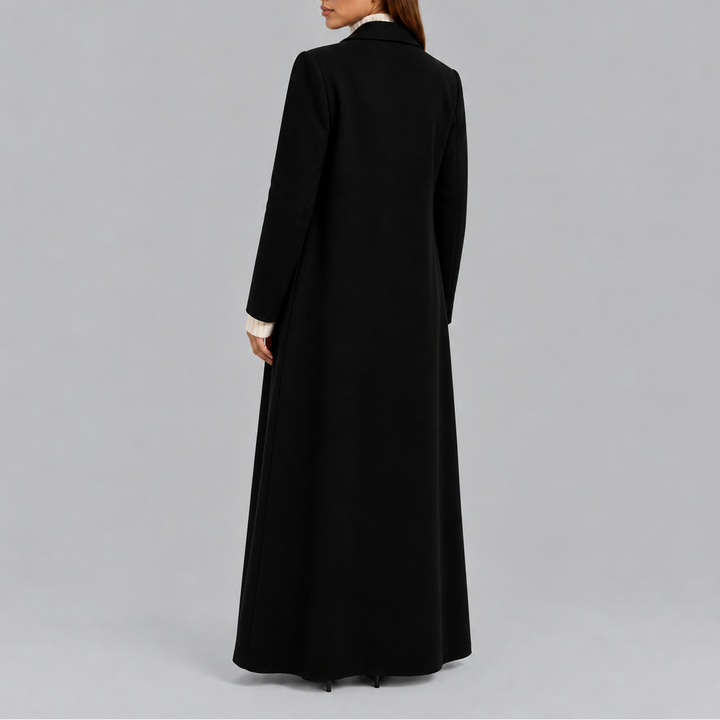 Women's Longline Double-Breasted Coat in Tailored Fit