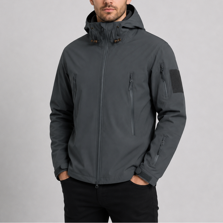 Men's Waterproof Hooded Utility Jacket