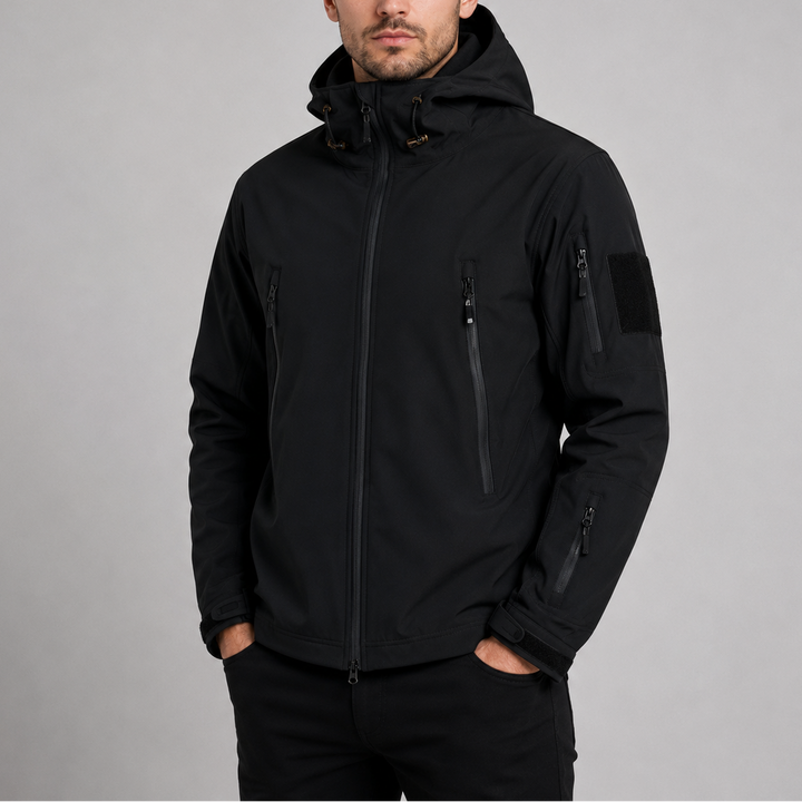 Men's Waterproof Hooded Utility Jacket