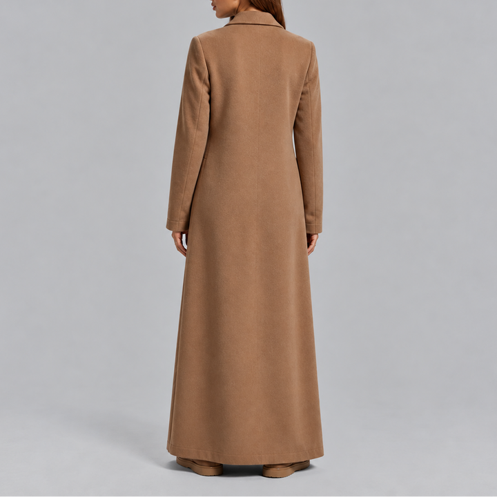 Women's Longline Double-Breasted Coat in Tailored Fit