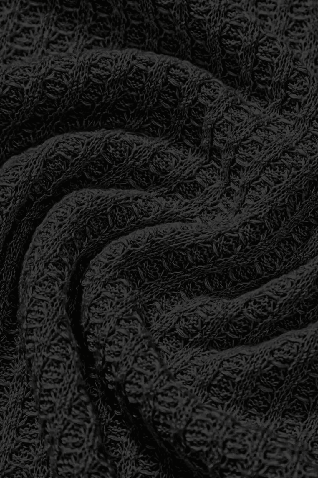 Textured Knit Polo Shirt