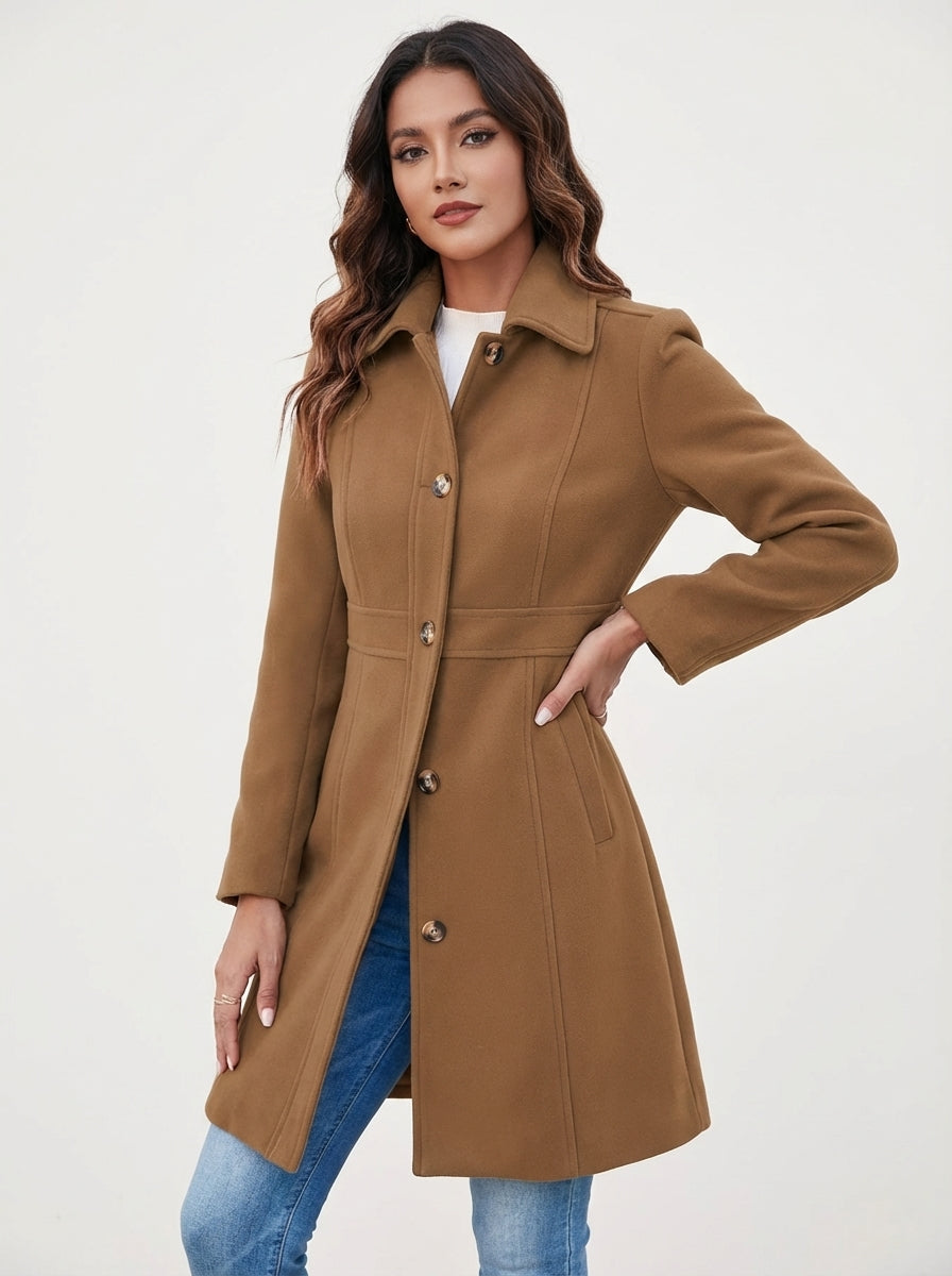 Women's Tailored Single Breasted Trench Coat