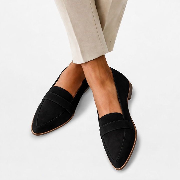 Women's Suede Pointed Toe Loafers