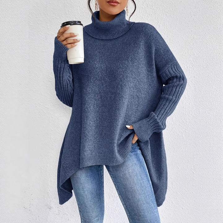 Womens Oversized Roll Neck Jumper