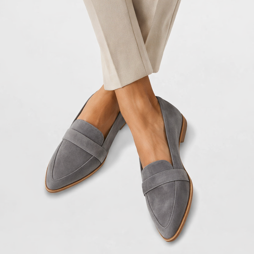 Women's Suede Pointed Toe Loafers