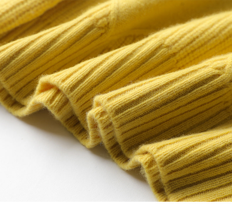 Women's Textured Roll Neck Knit Jumper