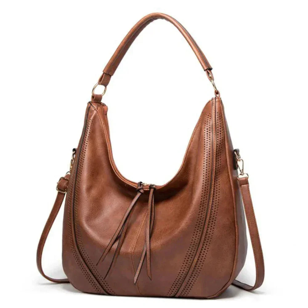 Women's Hobo Bag with Tassel and Crossbody Strap