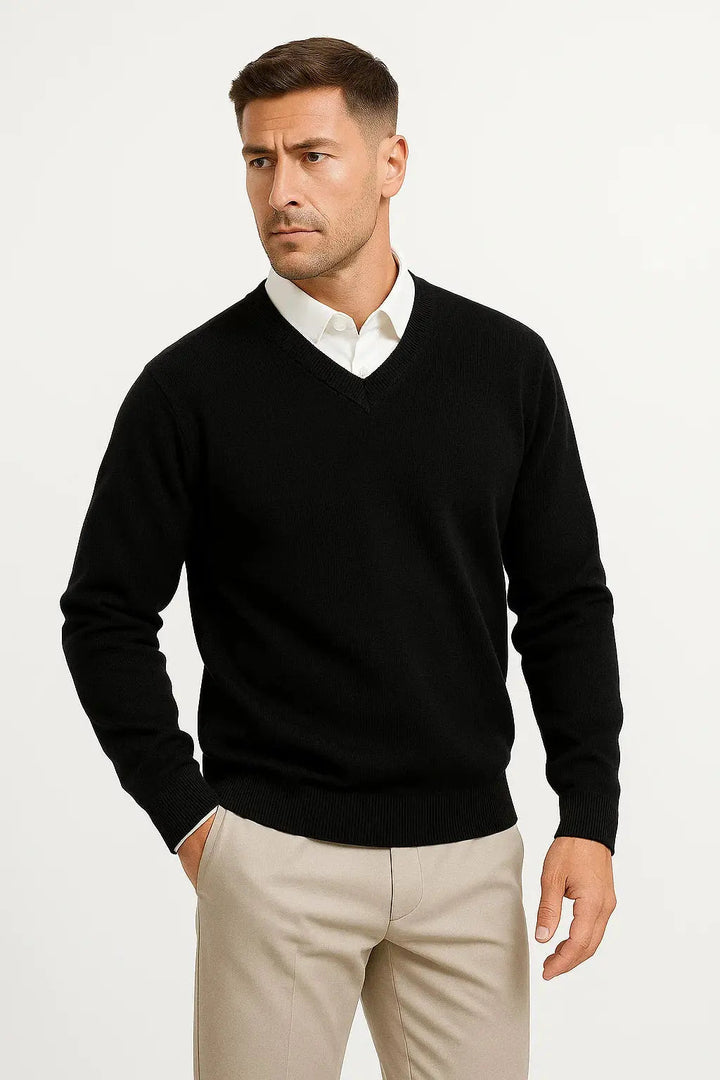 Classic V Neck Knit Jumper