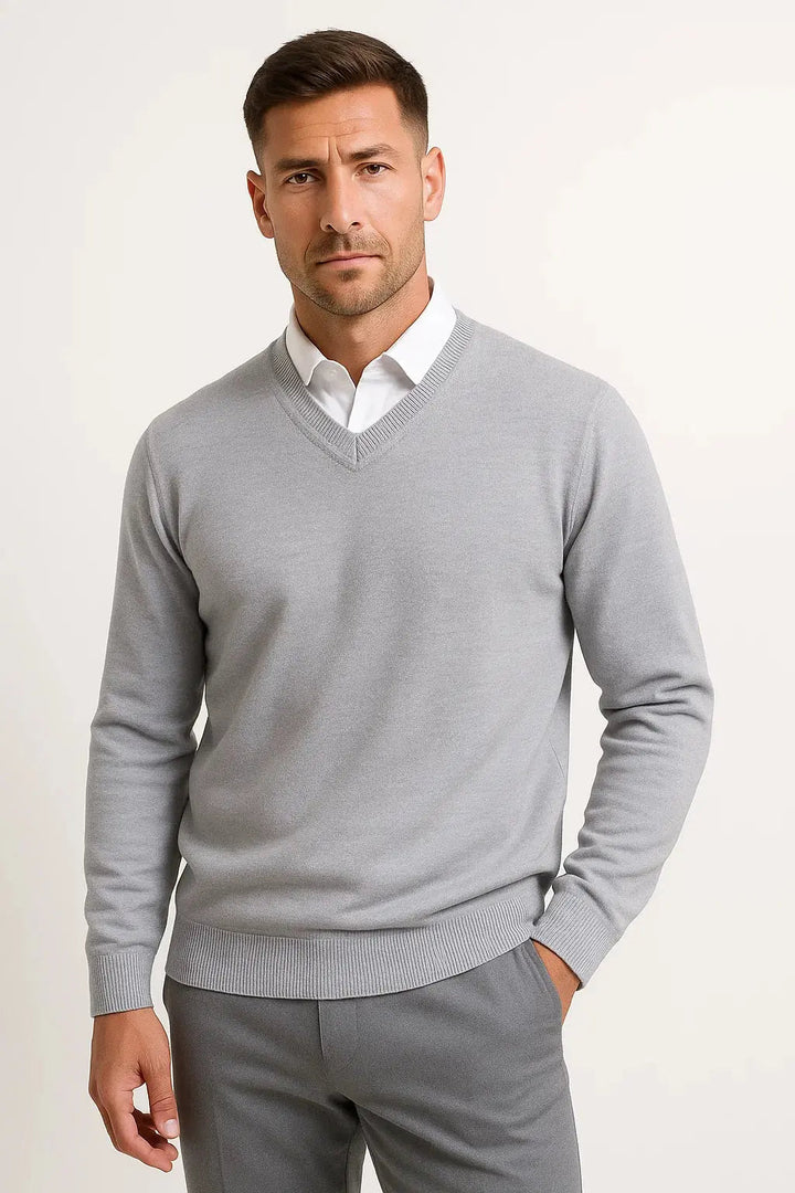 Classic V Neck Knit Jumper