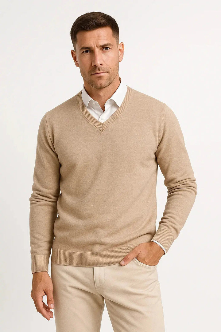 Classic V Neck Knit Jumper