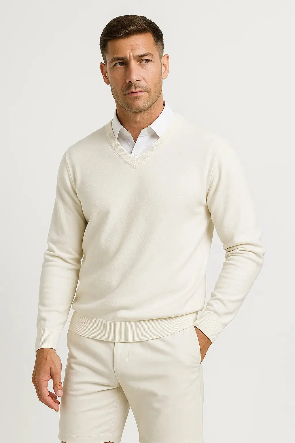 Classic V Neck Knit Jumper