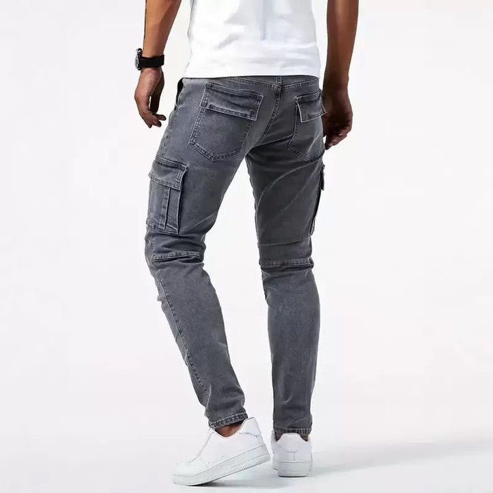 Mens Slim Fit Cargo Trousers