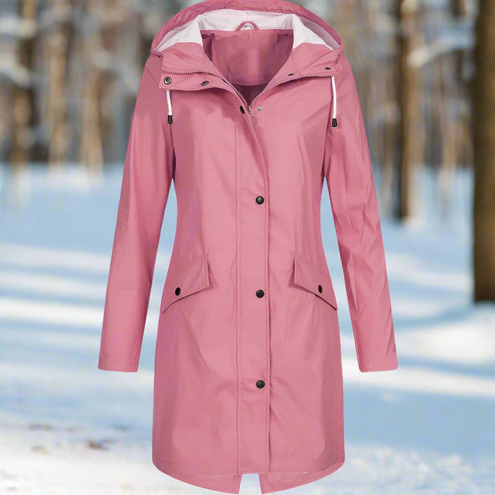 Women's Long Hooded Raincoat