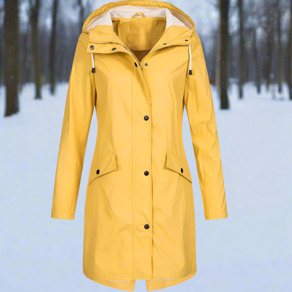 Women's Long Hooded Raincoat