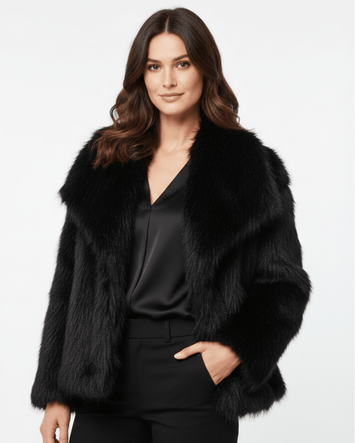 Women's Faux Fur Coat in a Relaxed Fit