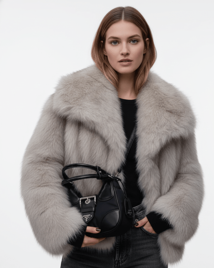 Women's Faux Fur Coat in a Relaxed Fit