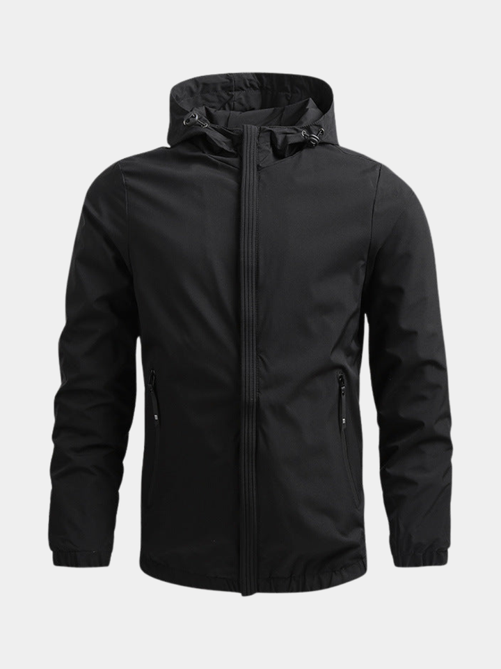 Men's Zip Up Waterproof Jacket with Hood