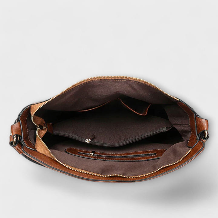 Women's Leather Hobo Bag with Crossbody Strap