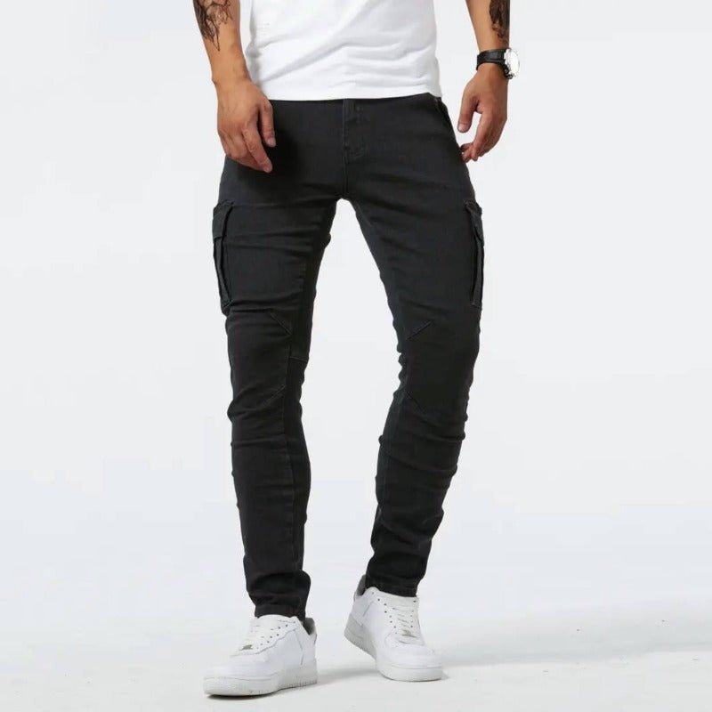 Mens Slim Fit Cargo Trousers