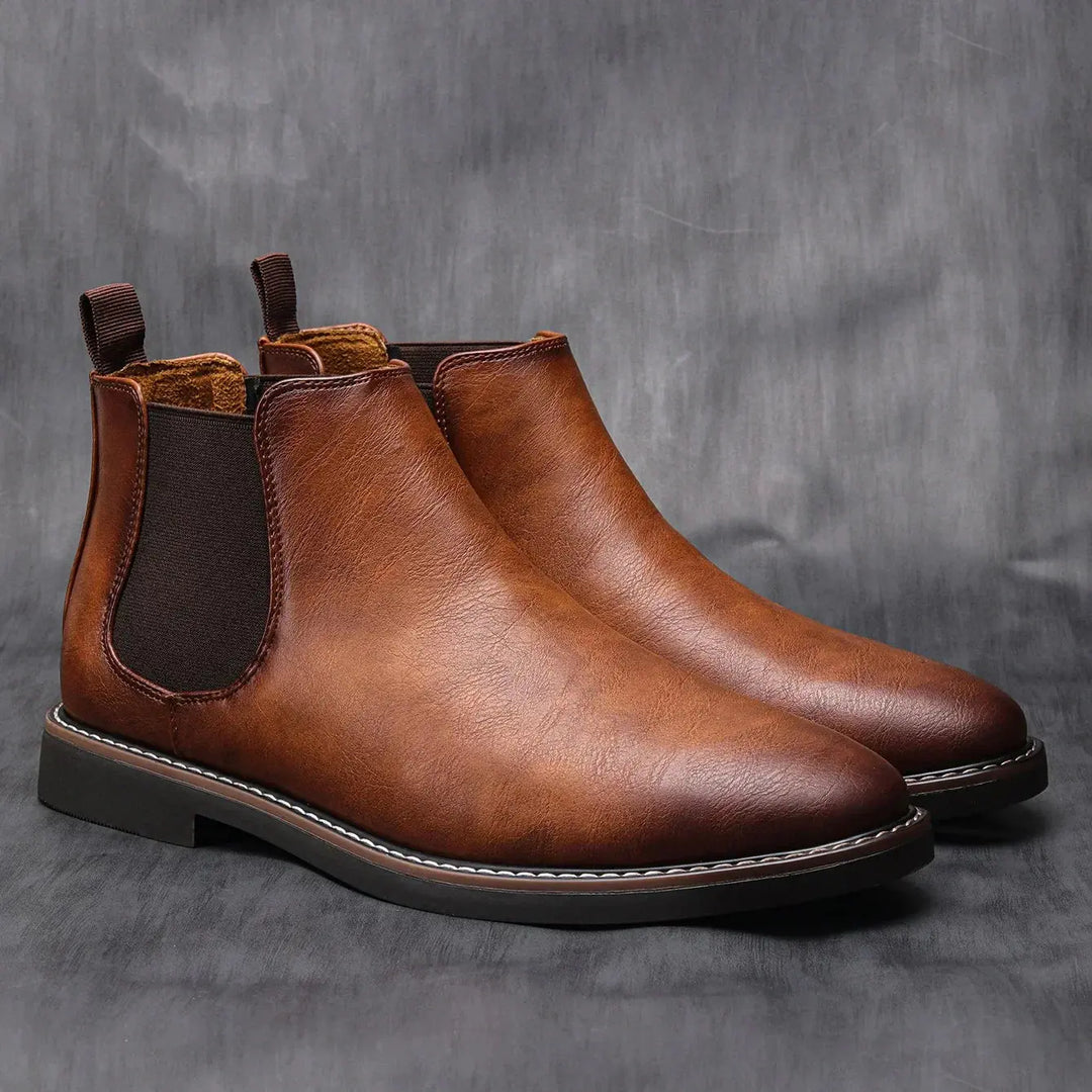 Men's Leather Chelsea Boots Classic Fit