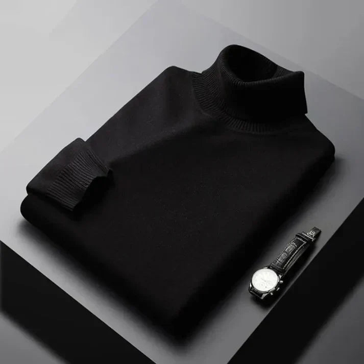 Men's Knitted Roll Neck Jumper