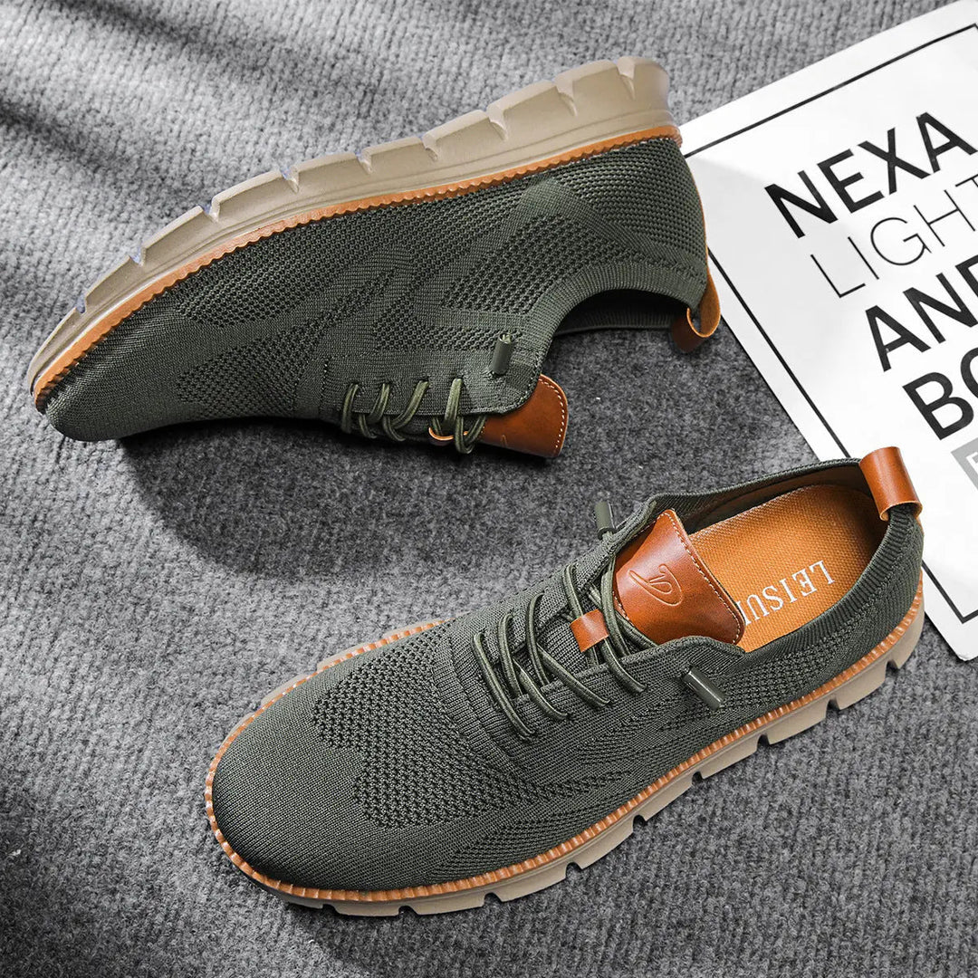 Men's Breathable Knit Walking Trainers