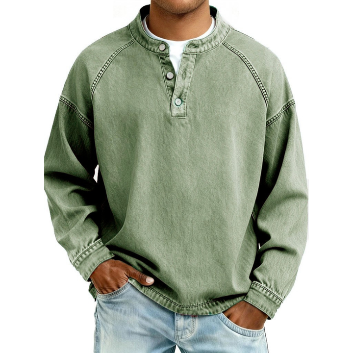 Casual Denim Long Sleeve Shirt