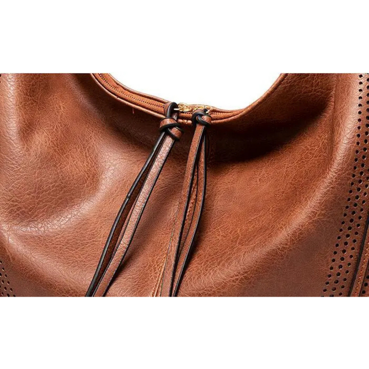Women's Hobo Bag with Tassel and Crossbody Strap