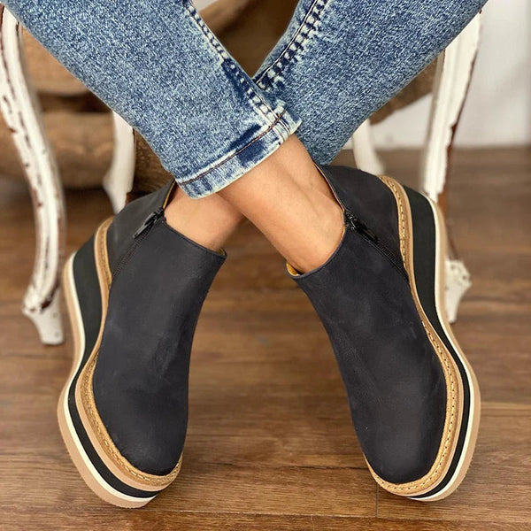 Women's Waterproof Orthopaedic Ankle Boots with Wedge Sole