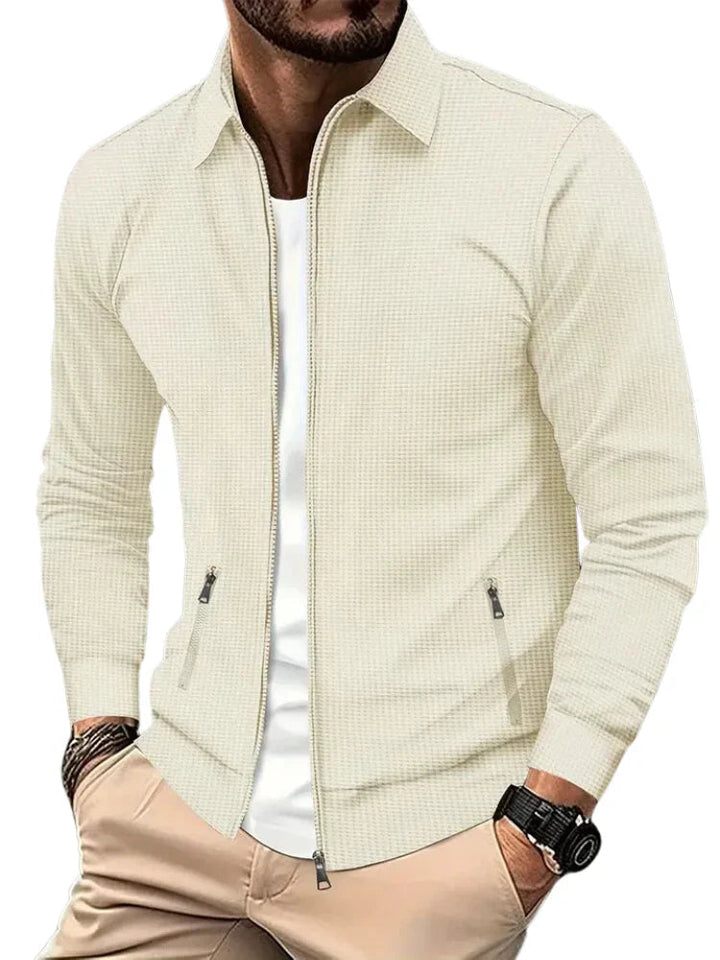 Men's Bomber Jacket with Zipper