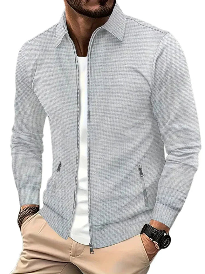 Men's Bomber Jacket with Zipper