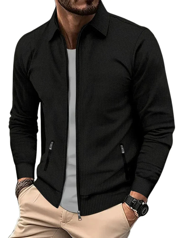 Men's Bomber Jacket with Zipper