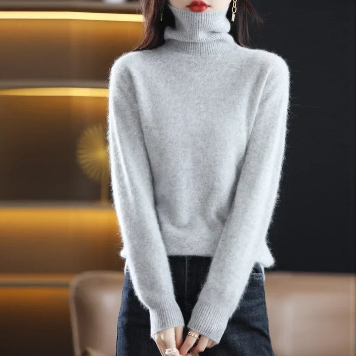 Women's Roll Neck Knit Jumper