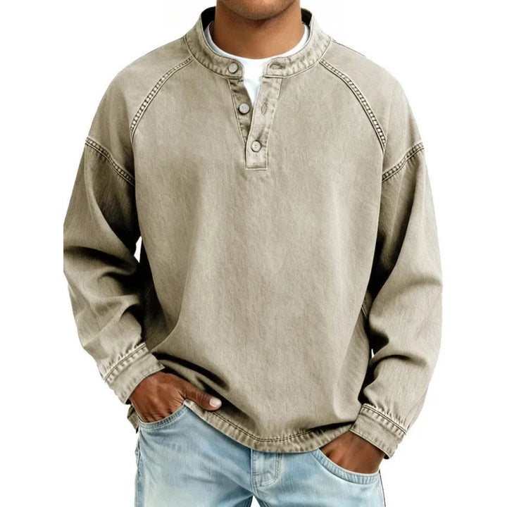 Casual Denim Long Sleeve Shirt