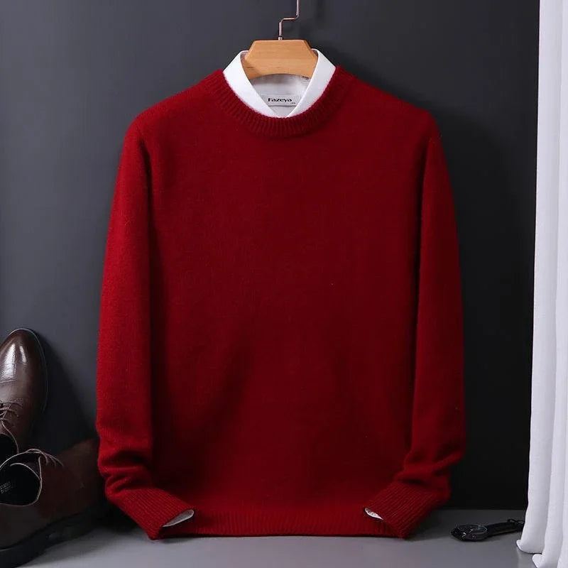 Men's Knit Crew Neck Jumper