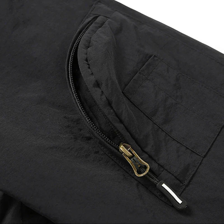 Men's Lightweight Waterproof Jacket with Utility Pockets