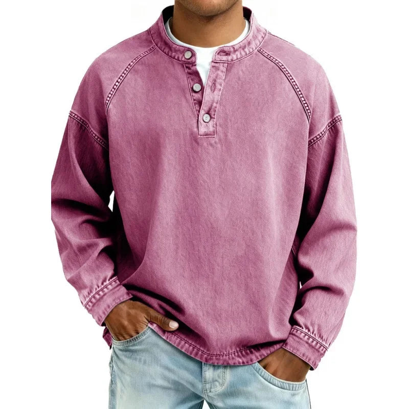 Casual Denim Long Sleeve Shirt