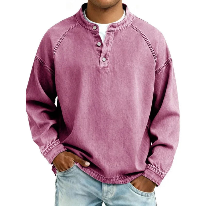 Casual Denim Long Sleeve Shirt