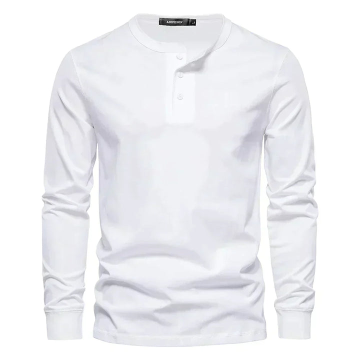Men's Henley Shirt with Button Placket
