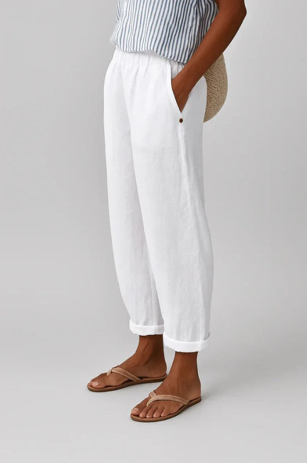 Women's Relaxed Fit Linen Trousers