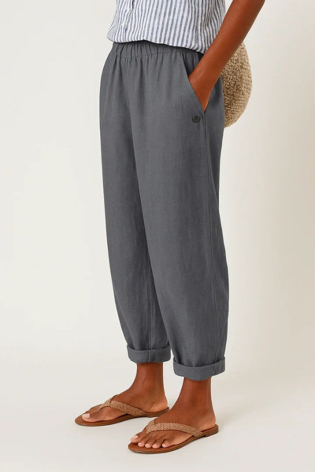 Women's Relaxed Fit Linen Trousers