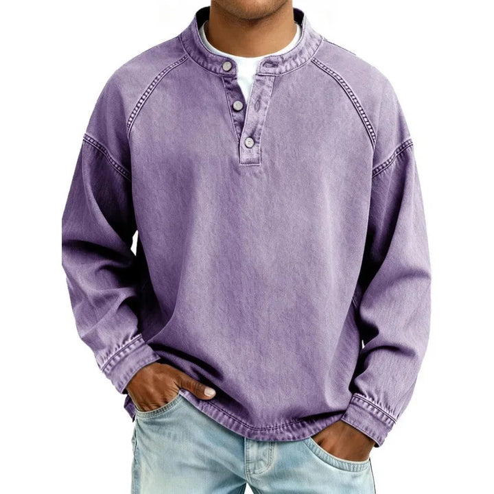 Casual Denim Long Sleeve Shirt