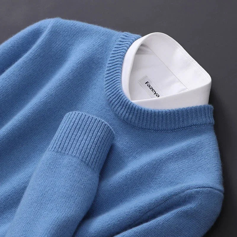 Men's Knit Crew Neck Jumper