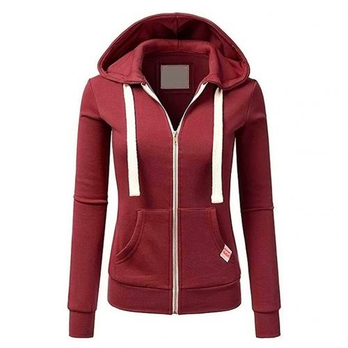 Sweat à capuche zippé pour femme avec poche kangourou